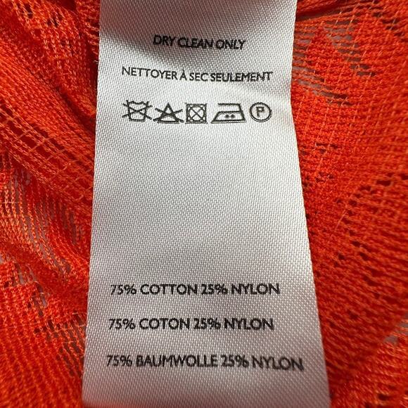 Maeve Anthropologie Dress Womens Small Orange Lace Button Shirt Midi Boho Beach - Picture 9 of 13